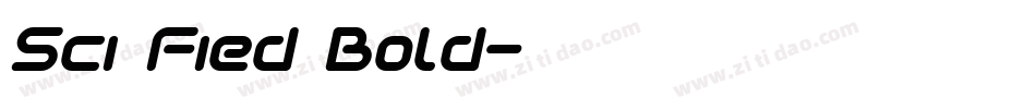 Sci Fied Bold字体转换